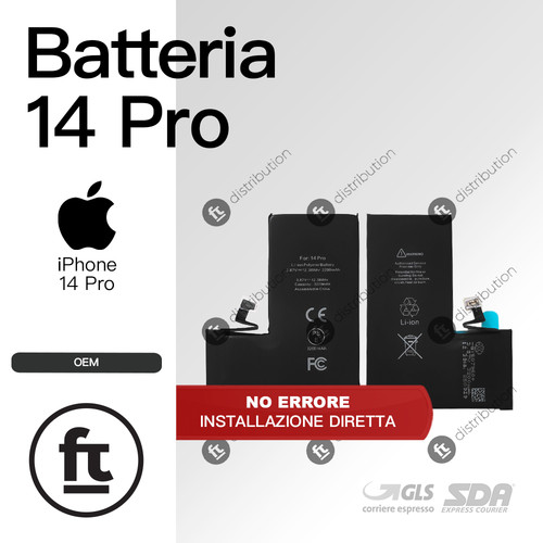 Apple batteria iphone pro - 14,