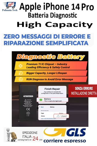 Apple iphone pro - iphone, batteria